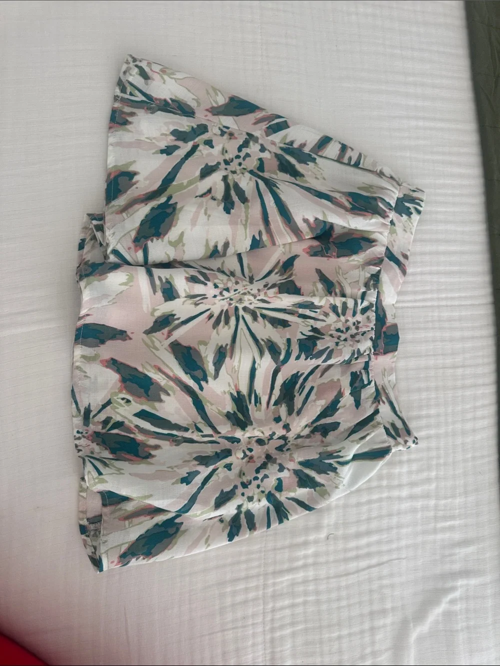 Sadie & Sage Floral Skirt in Pink, Teal & Cream